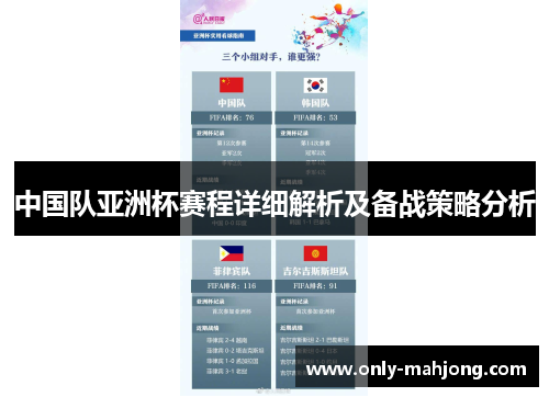 中国队亚洲杯赛程详细解析及备战策略分析
