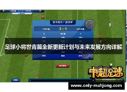 足球小将世青篇全新更新计划与未来发展方向详解